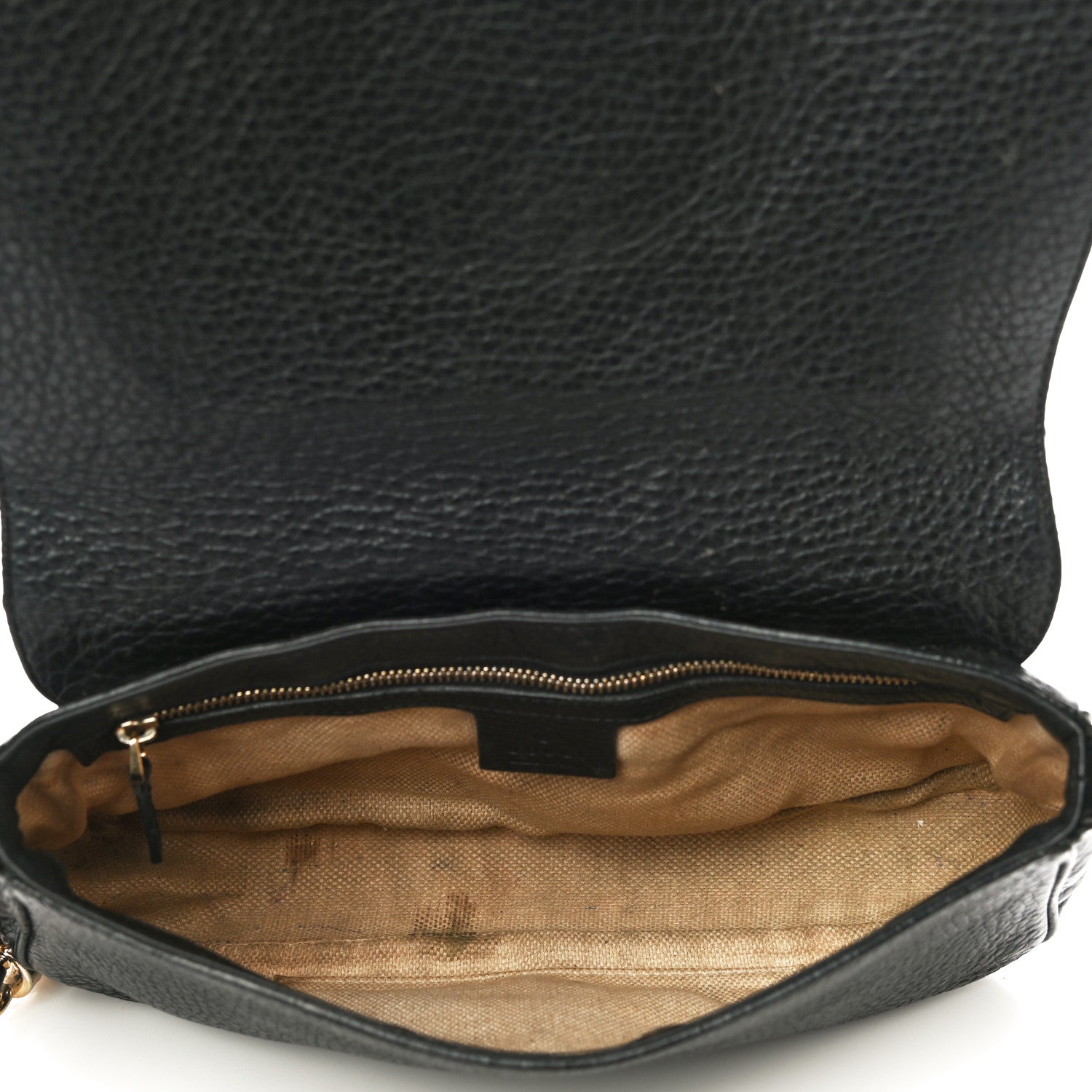 Gucci Pebbled Calfskin Medium Soho Flap Crossbody Black 5 of 20