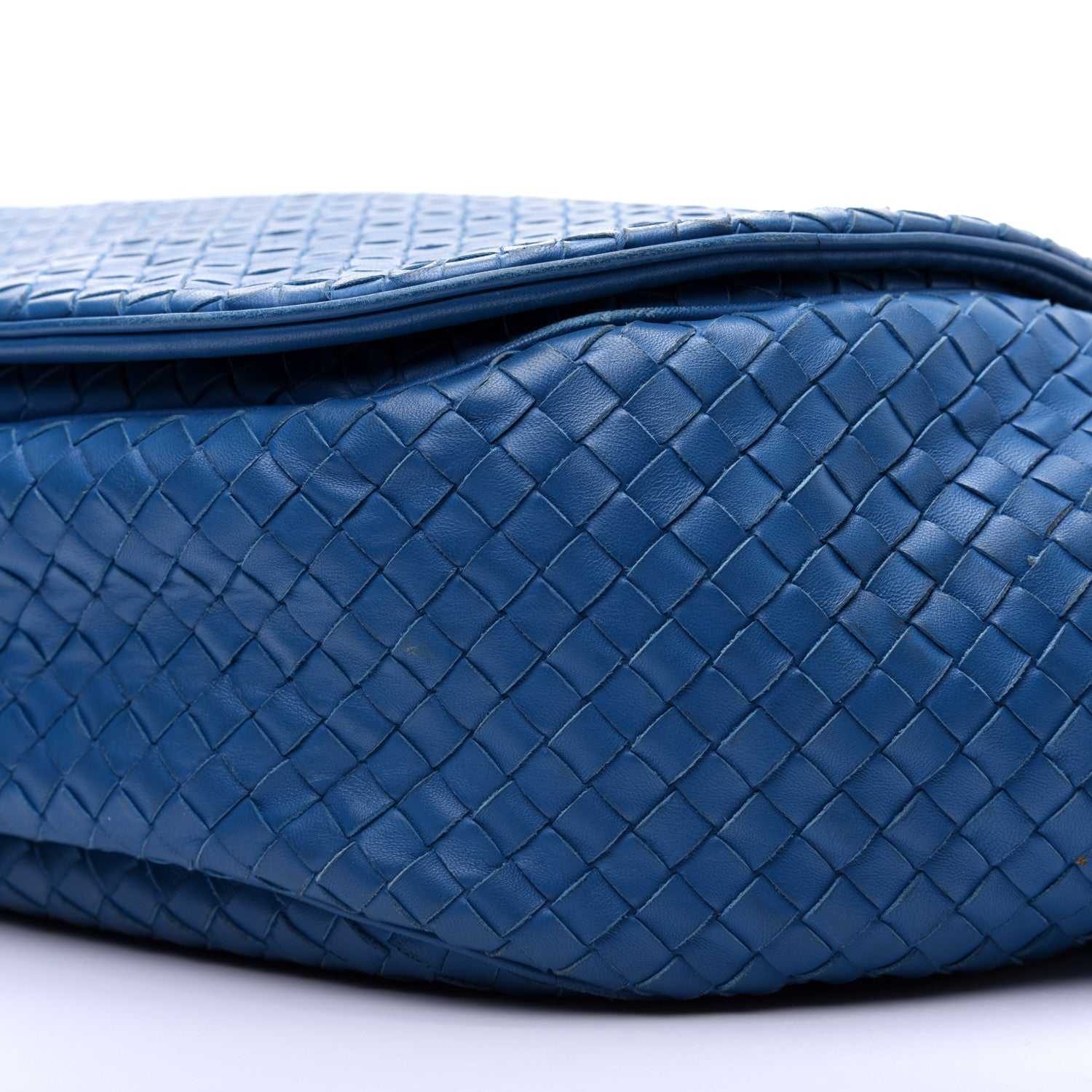 Bottega Veneta Nappa Intrecciato Shoulder Bag Cobalt Blue 7 of 16