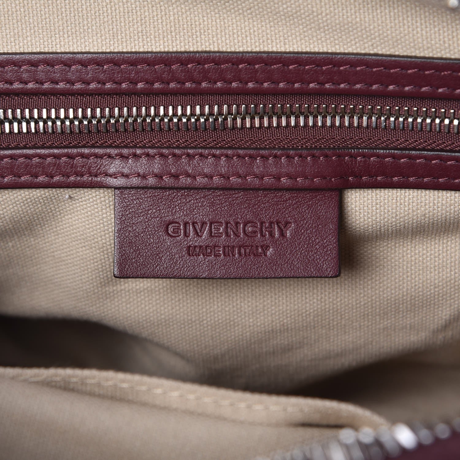 Givenchy Calfskin Small Biker Nightingale Oxblood 6 of 7