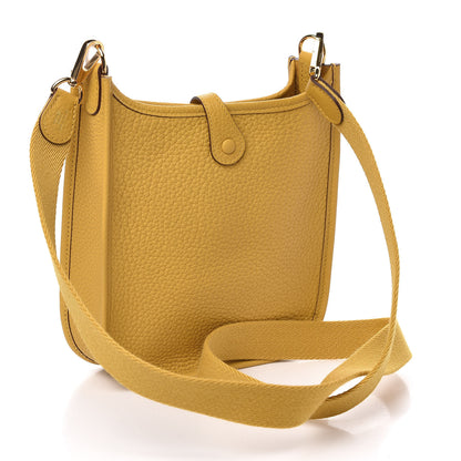 Hermes Taurillon Clemence Evelyne TPM Jaune Ambre 3 of 11