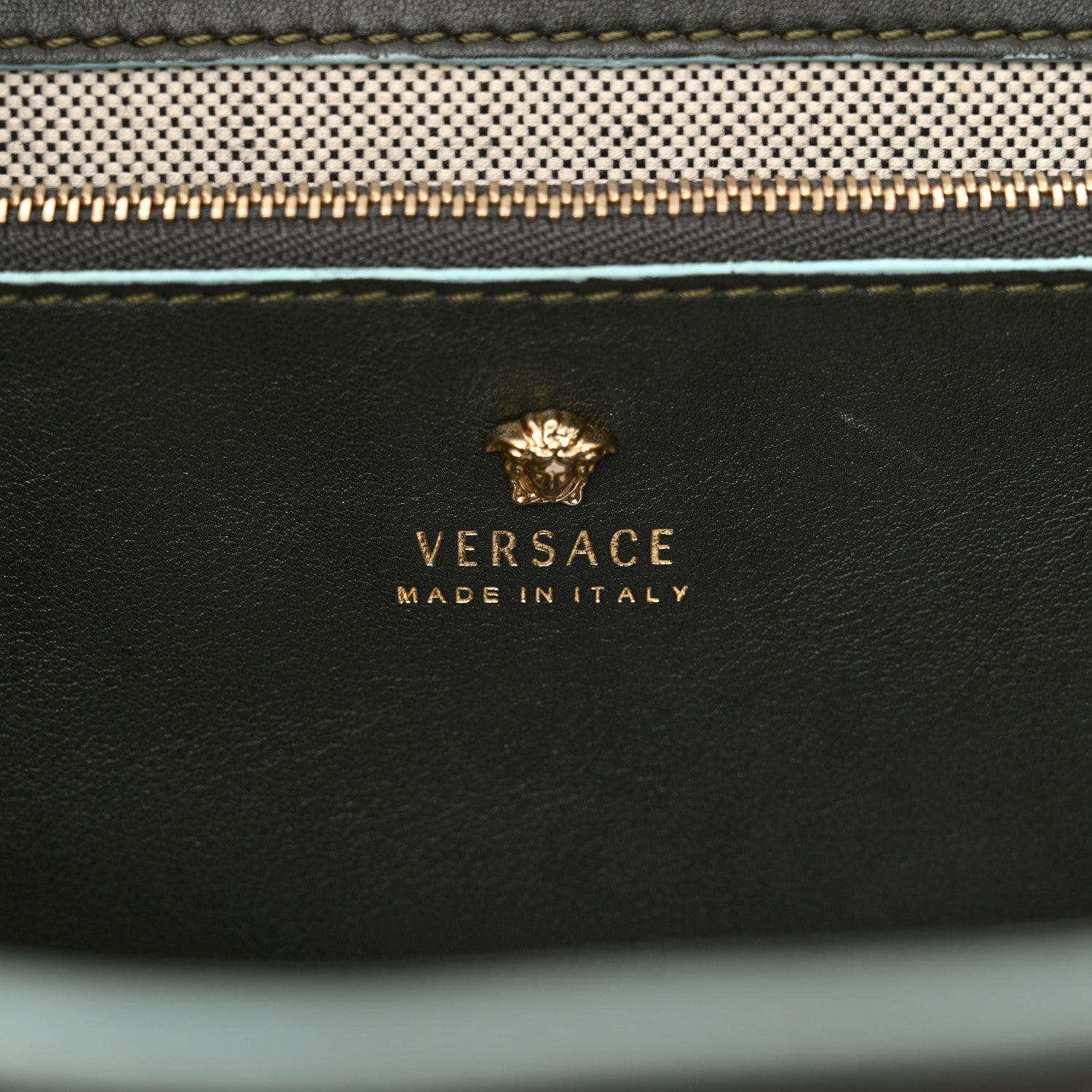 Versace Calfskin Medium Palazzo Empire Bag Army 6 of 20