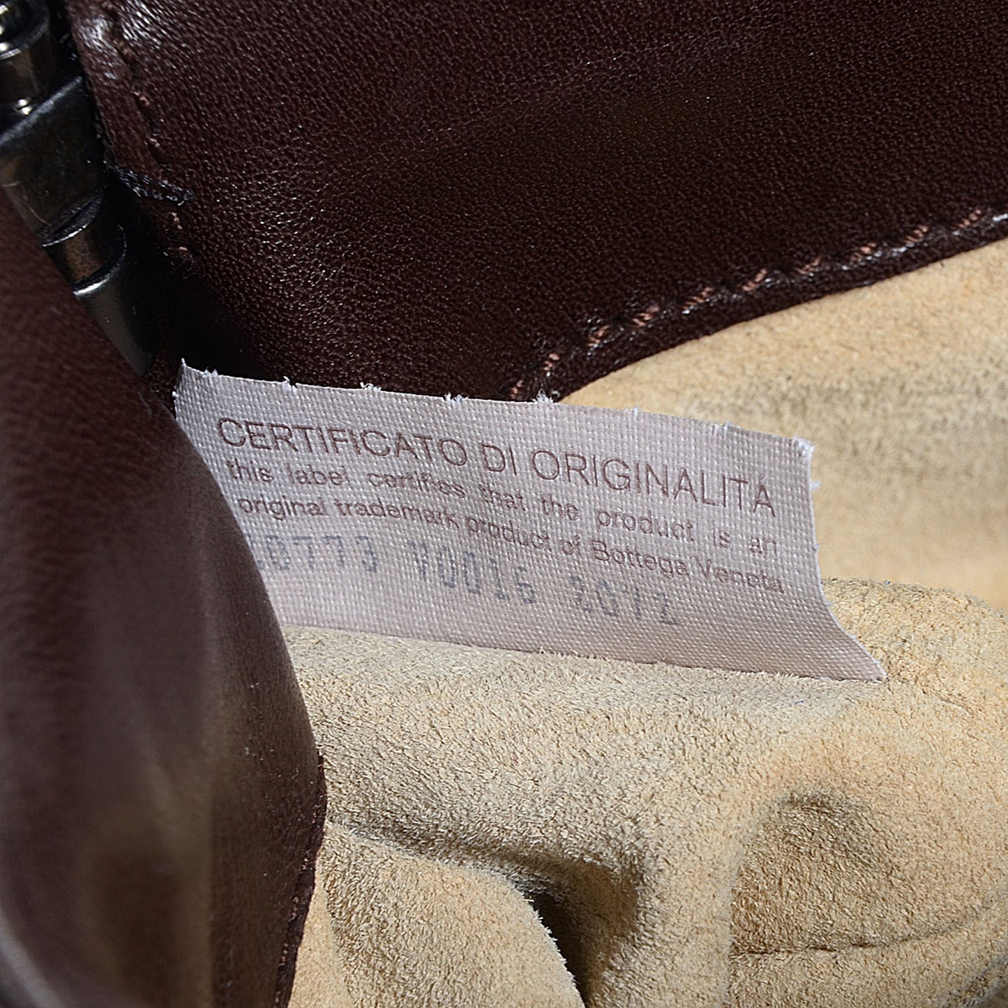Nappa Intrecciato Baby Bag Ebano