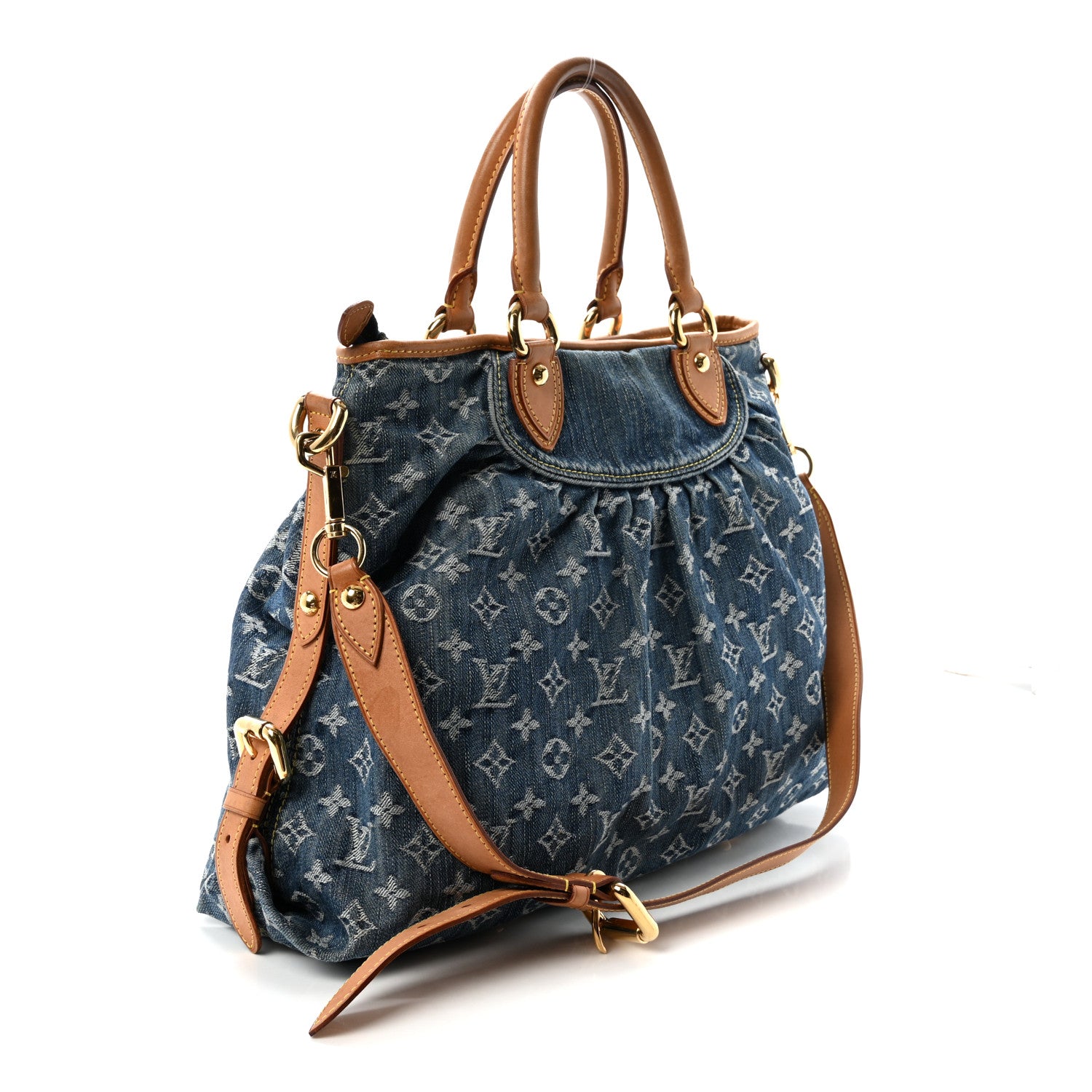 Louis Vuitton Denim Neo Cabby GM Blue 3 of 9