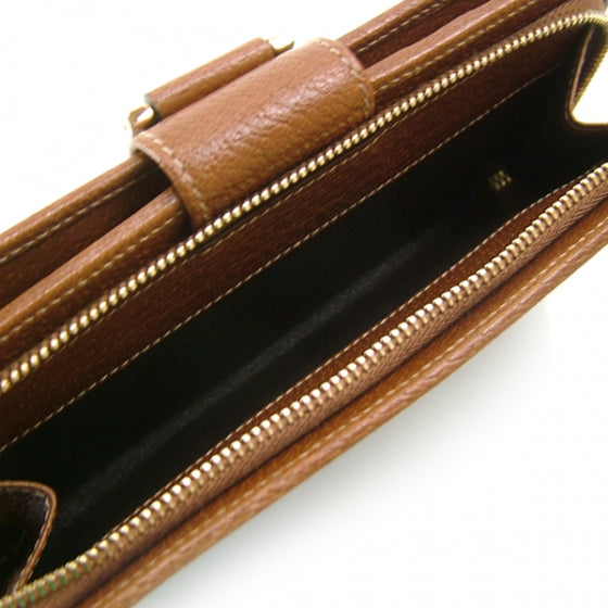 Gucci Denim GG Abbey Continental Wallet Brown 10 of 10
