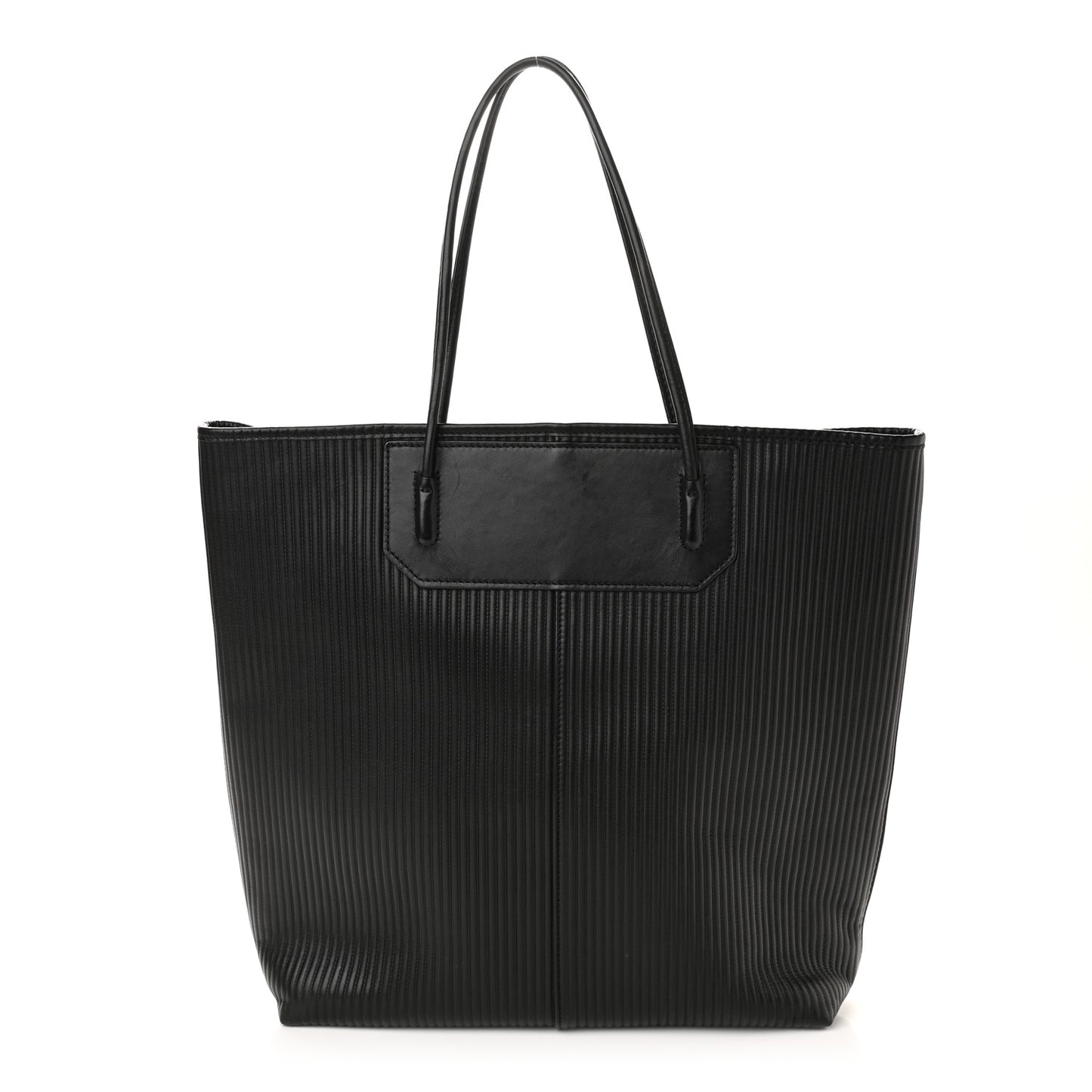 Calfskin Prisma Skeletal Tote Black