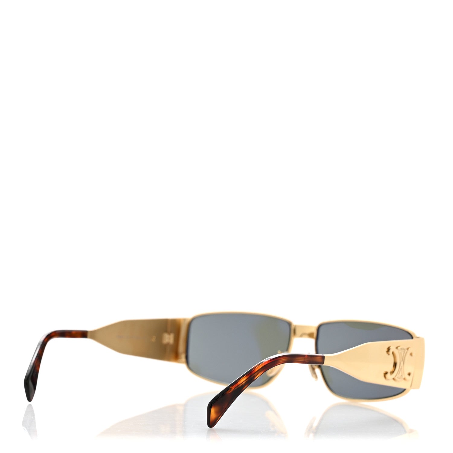 Celine Metal Triomphe 03 Sunglasses CL40325U Gold Green 4 of 8