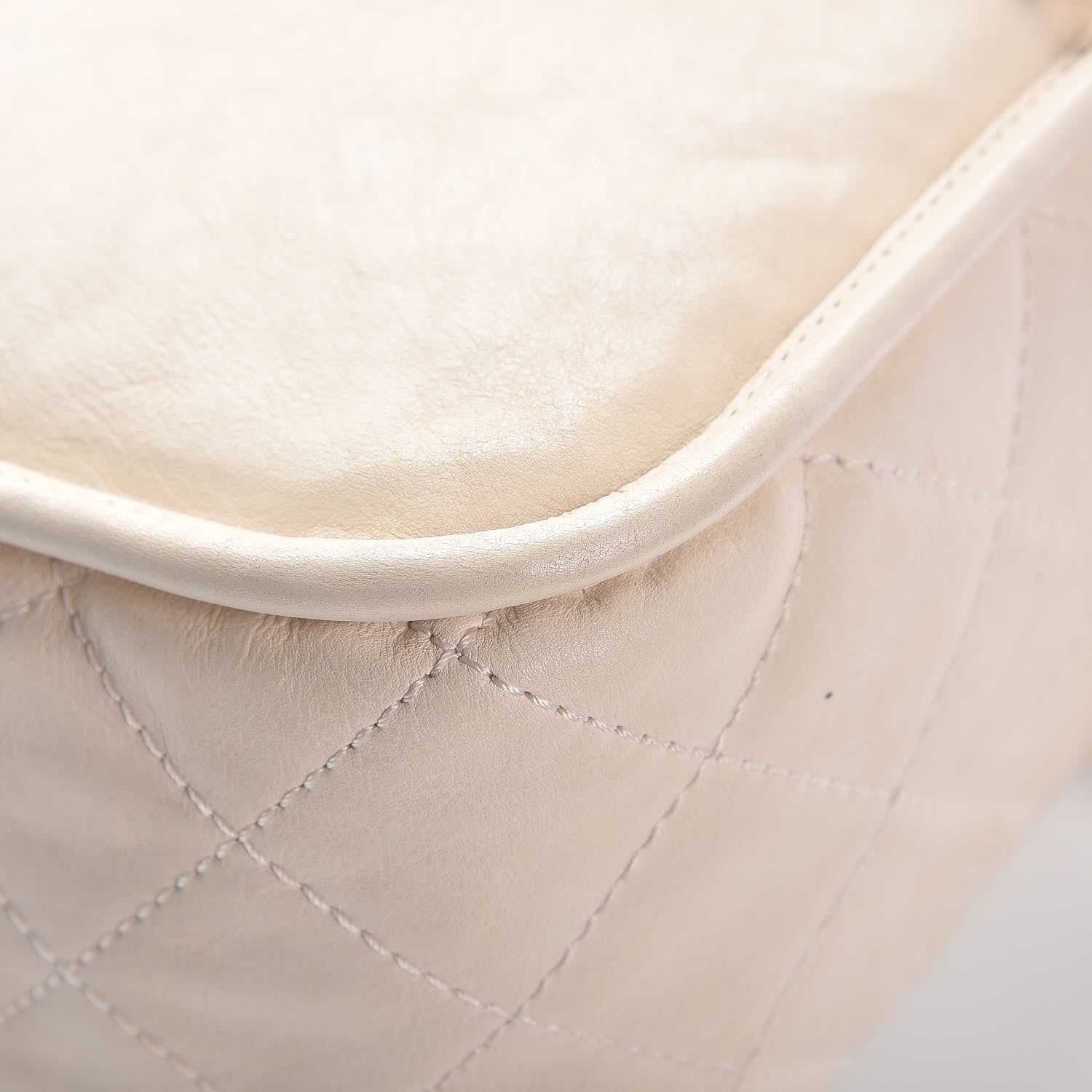 Chanel Calfskin Quilted Natural Beauty Flap Dark White 12 of 15