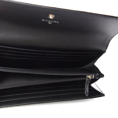 Chanel Patent Quilted Large Flap Wallet Black 5 of 7
