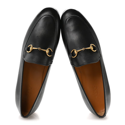 Gucci Calfskin Womens Jordaan Loafers 38.5 Black 2 of 8