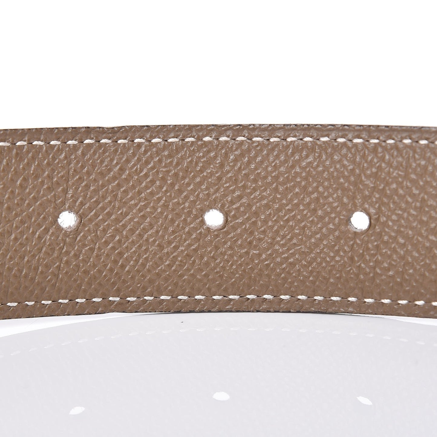 Swift Epsom 32mm H Belt 85 Black Etoupe