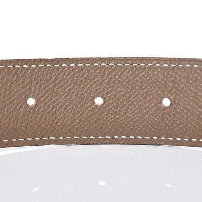 Hermes Swift Epsom 32mm H Belt 85 Black Etoupe 5 of 7