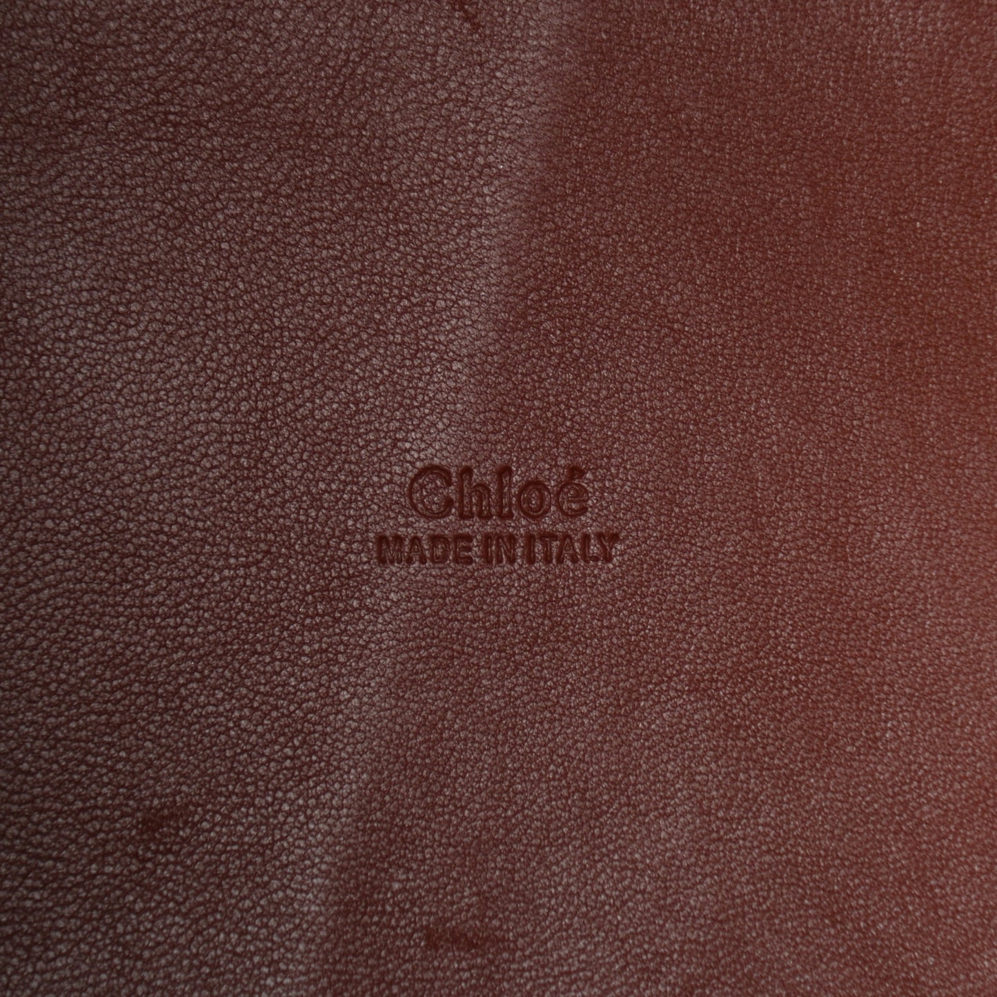 Smooth Grained Calfskin Small Tulip Bucket Bag Sepia Brown