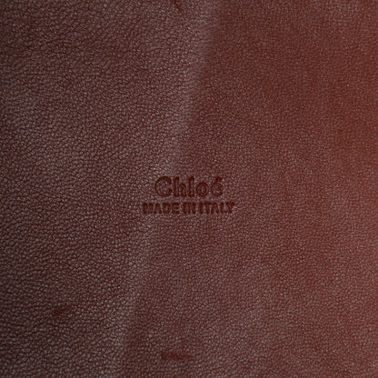 Chloe Smooth Grained Calfskin Small Tulip Bucket Bag Sepia Brown 7 of 13