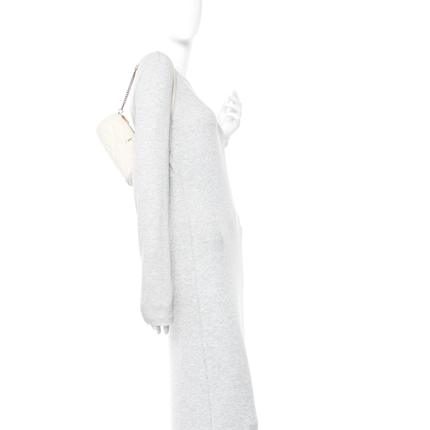 Saint Laurent Lambskin Monogram Mini Sade Tube Bag Crema Soft 2 of 13