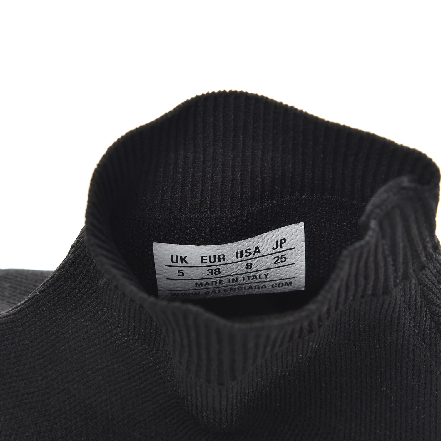 Balenciaga Neoprene Knit Womens Speed Graffiti Sneakers 38 Black White 9 of 11