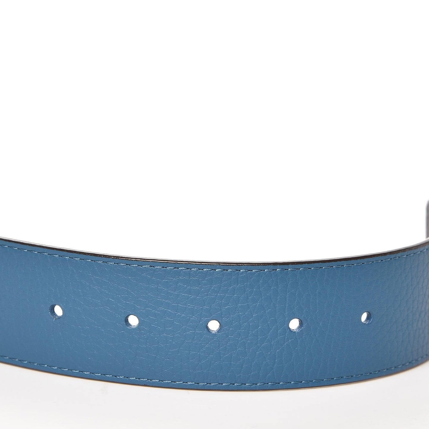 Taurillon Calfskin 40mm LV Initiales Belt 100 40 Blue