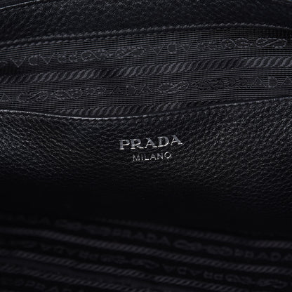 Prada Vitello Daino Shopping Tote Black 9 of 14