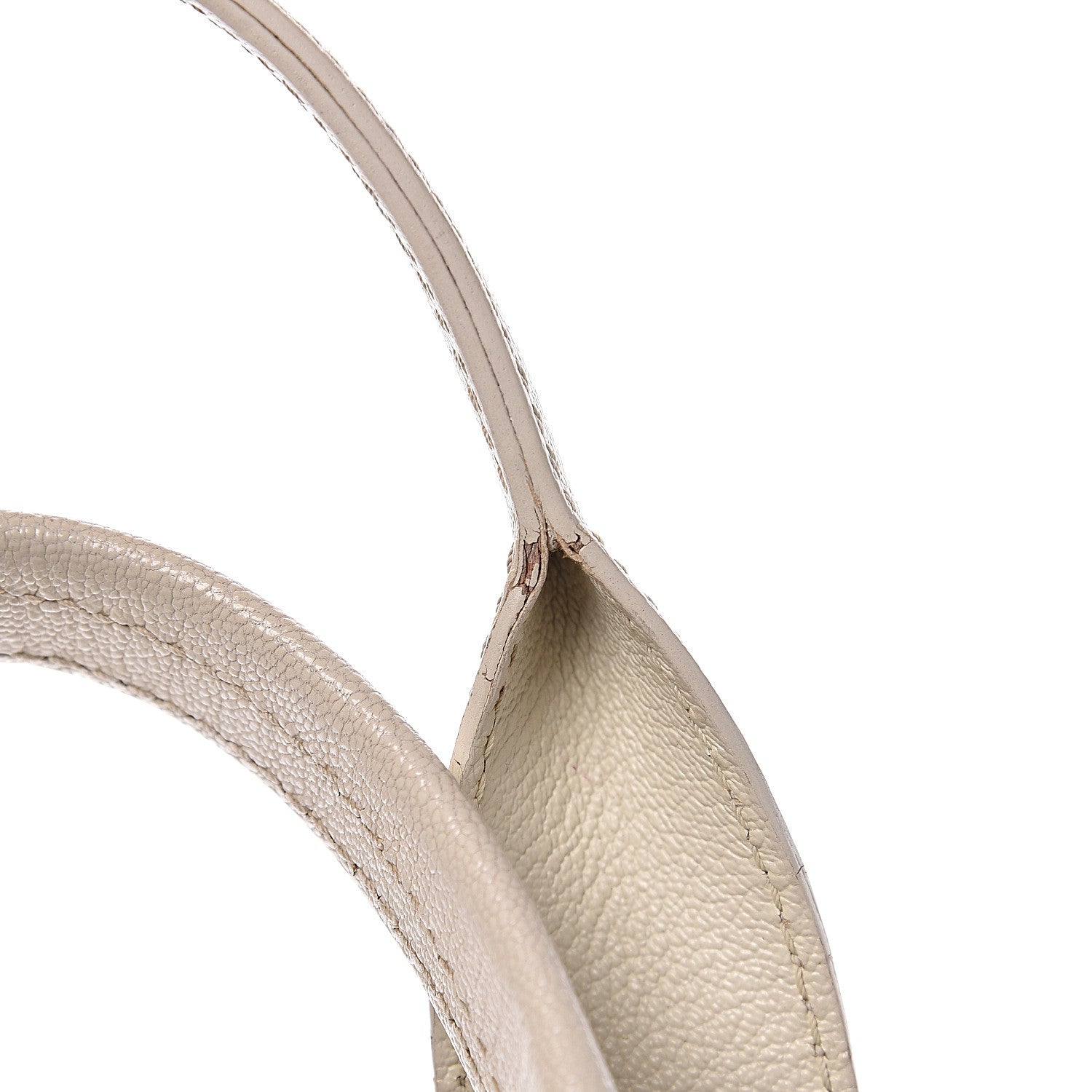 Chanel Goatskin Perforated Large CC Tote White 14 of 22
