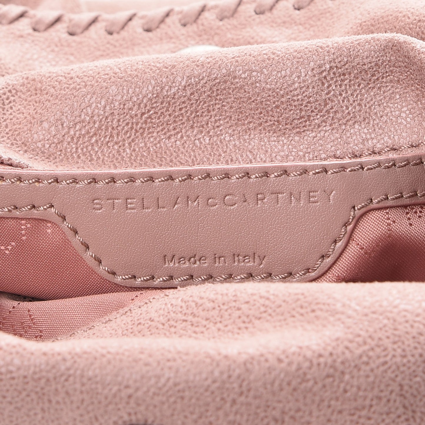 Shaggy Deer Mini Falabella Fold Over Tote Pink
