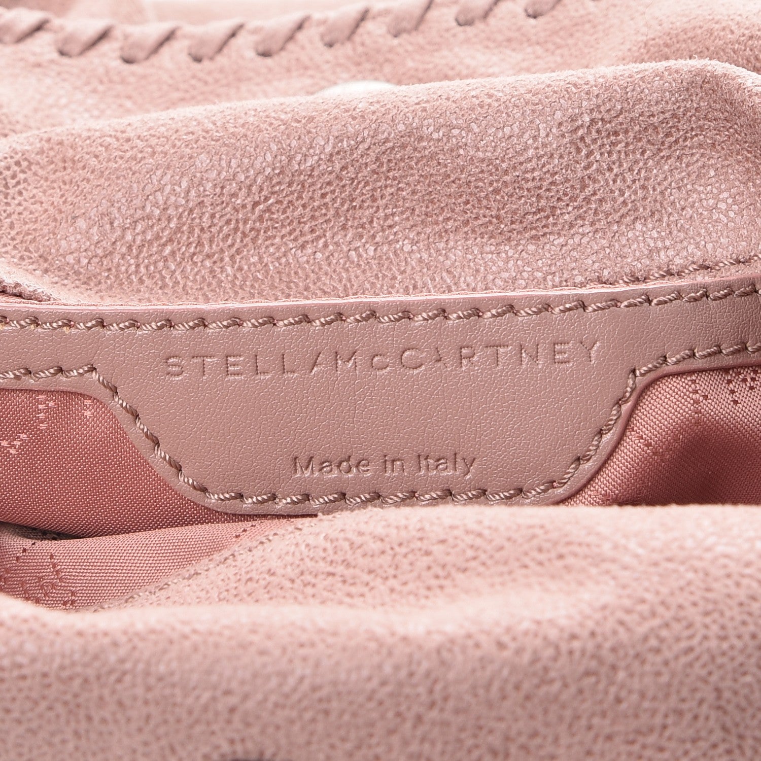Stella McCartney Shaggy Deer Mini Falabella Fold Over Tote Pink 6 of 7