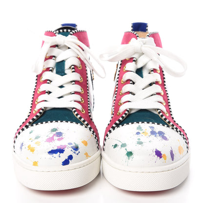 Christian Louboutin Calfskin Womens In Love Rantus Orlato Sneakers 35 White Multicolor 2 of 15
