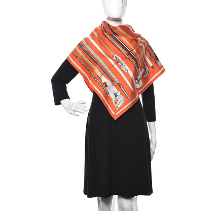 Hermes Silk Les Cannes Scarf 90 2 of 5