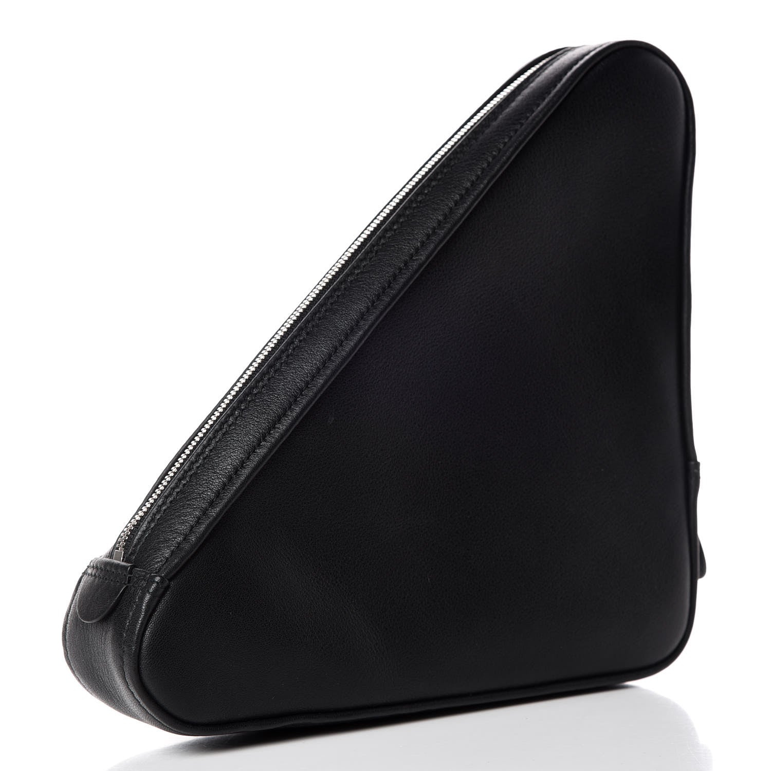 Balenciaga Calfskin M Triangle Pouch Black 3 of 9