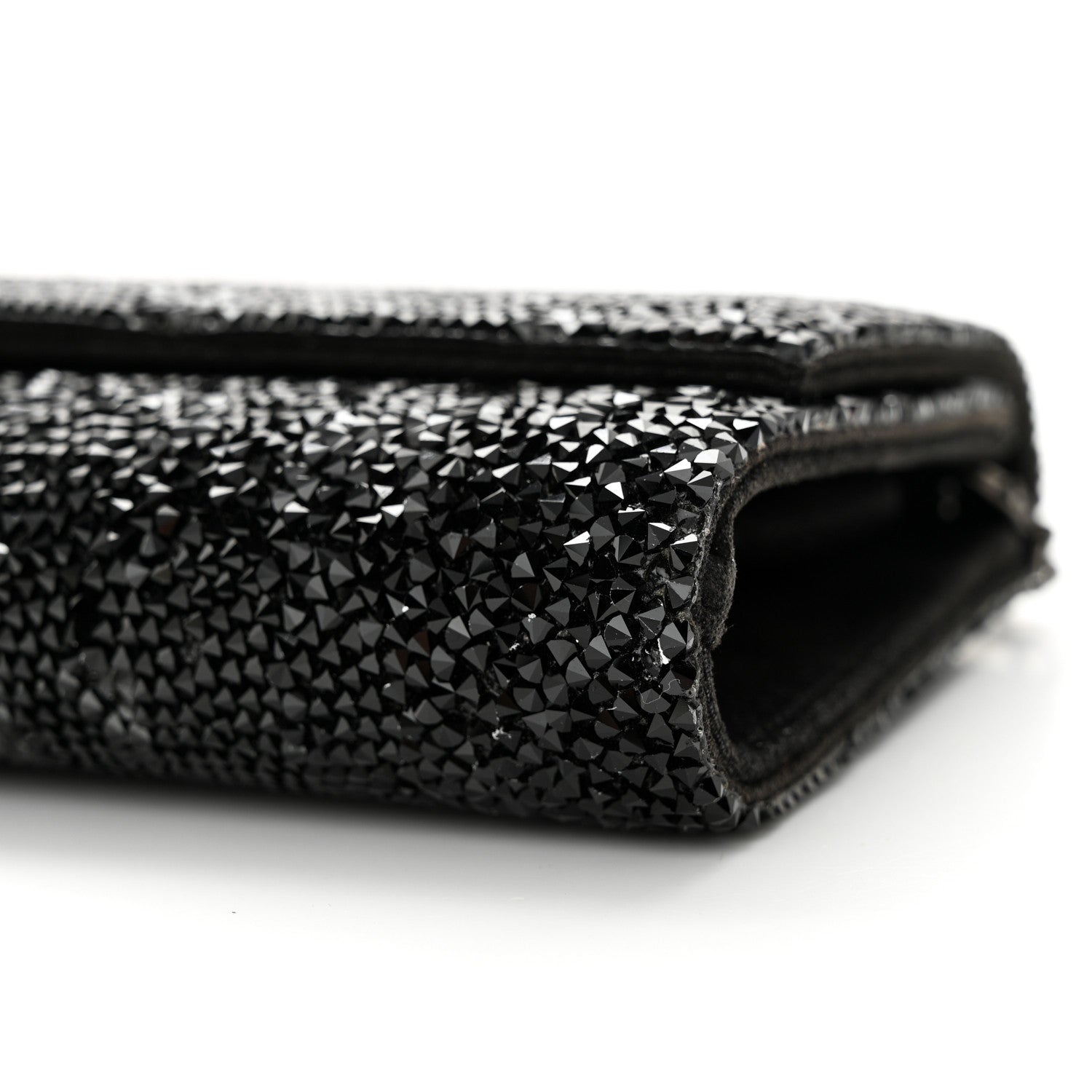 Judith Leiber Swarovski Crystal Perry Flap Clutch Black 10 of 11