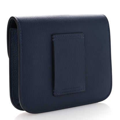 Hermes Evercolor Constance Slim Wallet Bleu Nuit 4 of 10