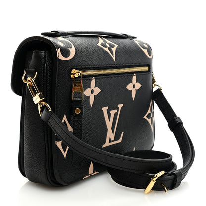 Louis Vuitton Empreinte Monogram Giant Pochette Metis Black Beige 3 of 9