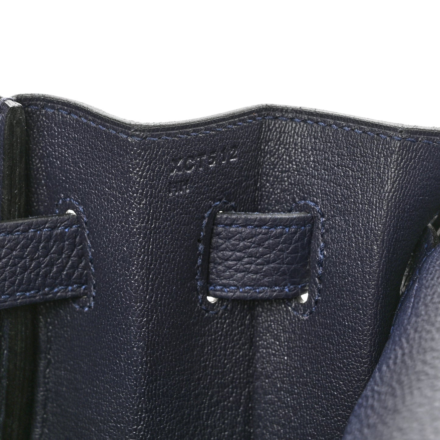 Togo Kelly Retourne 35 Bleu Indigo