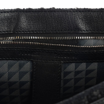 Proenza Schouler Lorma Tweed Lambskin Medium PS1 Satchel Black 9 of 13