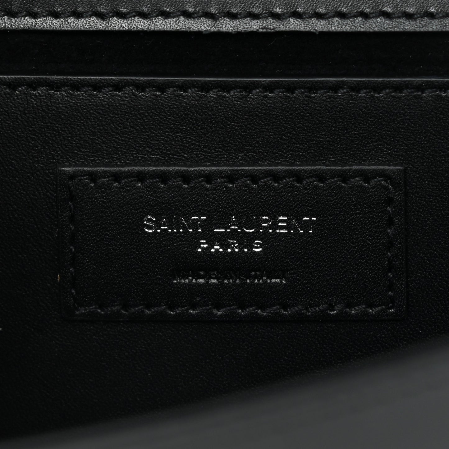 Calfskin Classic Monogram Tassel Clutch Black
