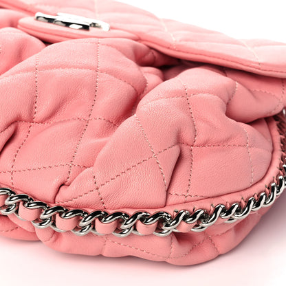 Chanel Washed Lambskin Quilted Medium Chain Around Messenger Pink Pink 10 of 10