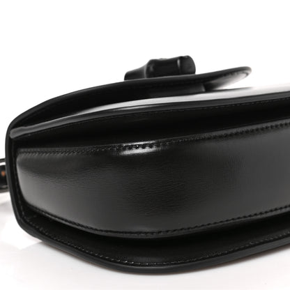Gucci Boarded Dyana Lux Calfskin Web Monochrome Mini Bamboo 1947 Top Handle Bag Black 6 of 7