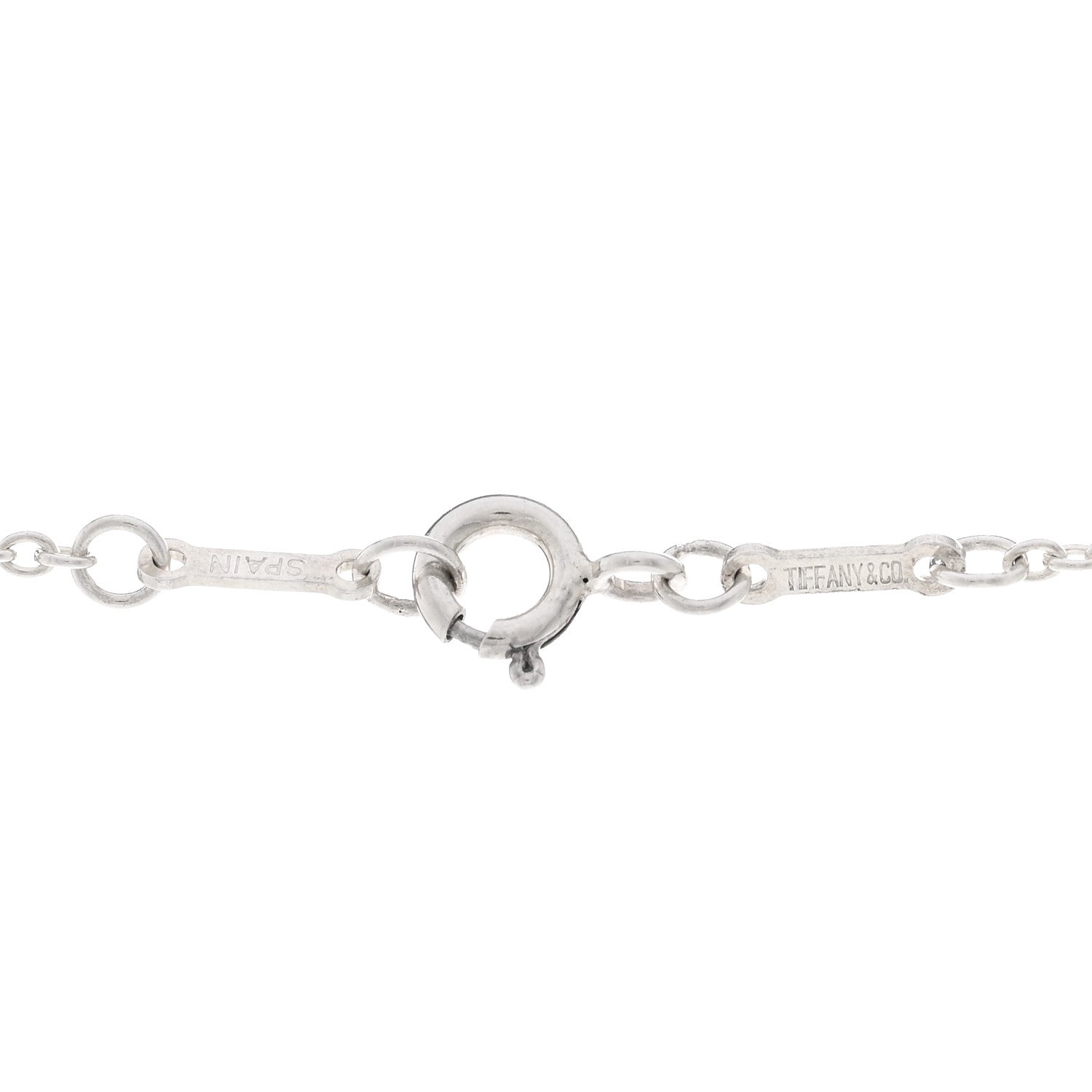 Tiffany Sterling Silver 22mm Elsa Peretti Open Heart Pendant Necklace 4 of 5