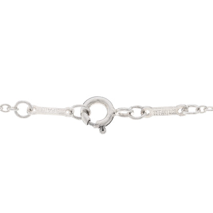 Tiffany Sterling Silver 22mm Elsa Peretti Open Heart Pendant Necklace 4 of 5