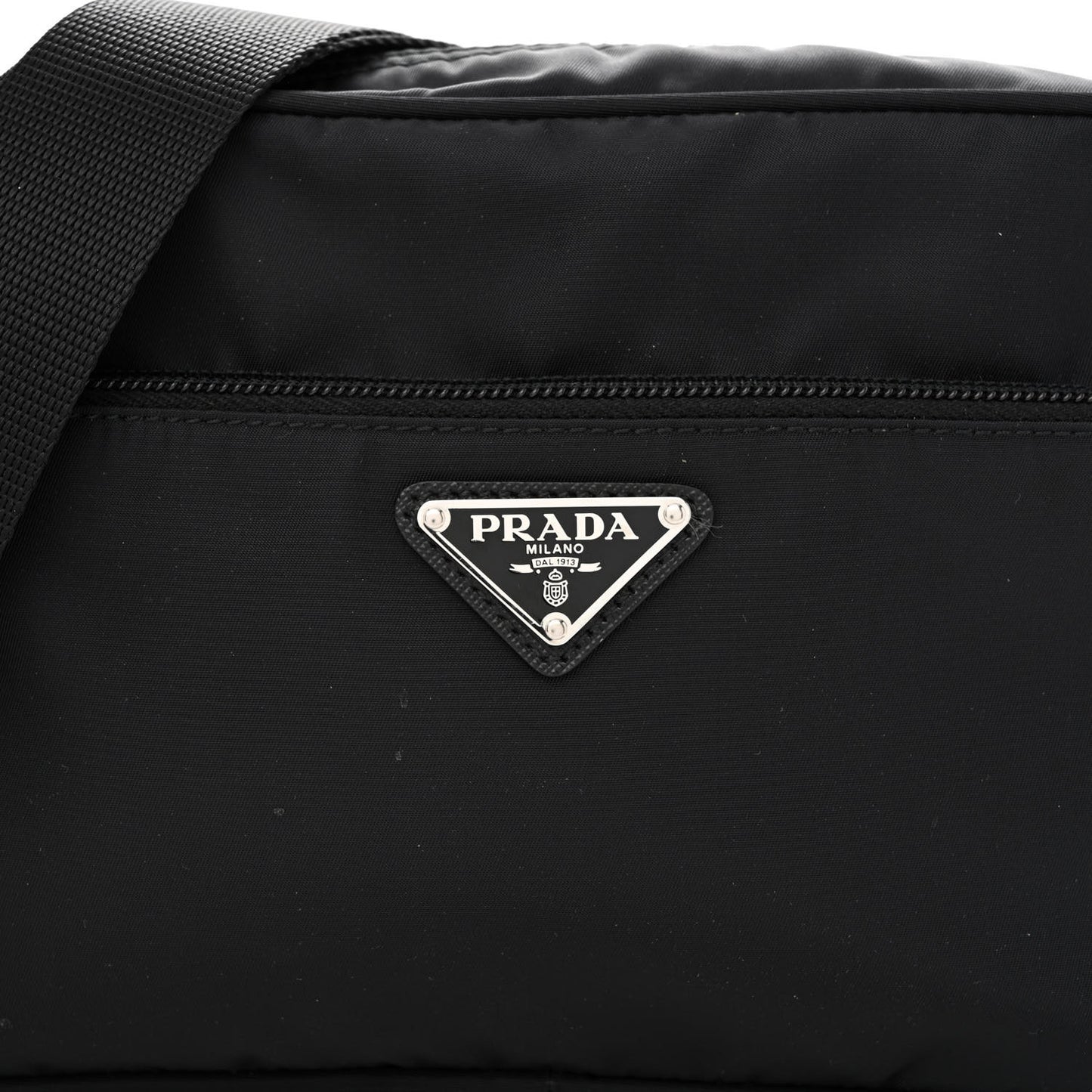 Nylon Tessuto Vela Crossbody Bag Black