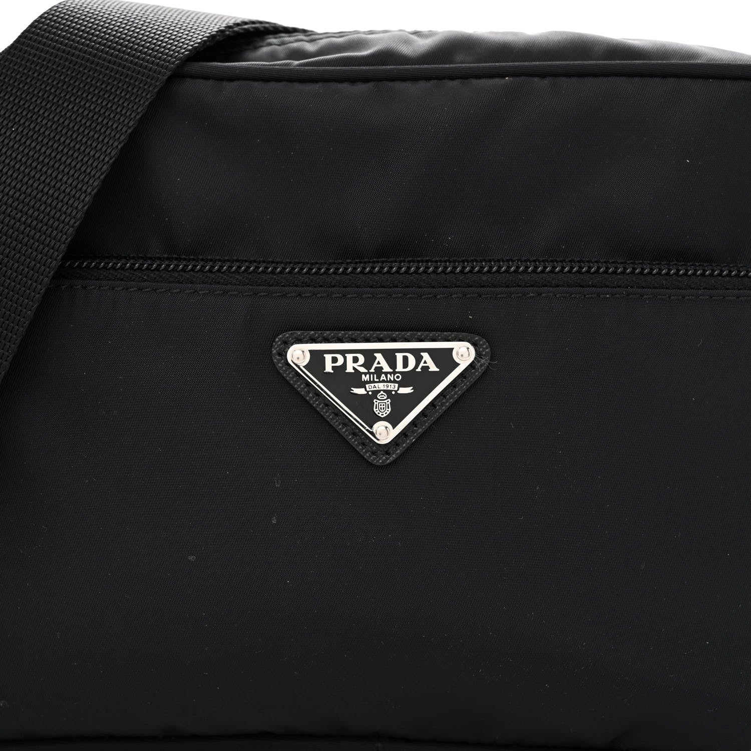 Prada Nylon Tessuto Vela Crossbody Bag Black 8 of 11