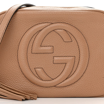 Gucci Pebbled Calfskin Small Soho Disco Bag Camelia 8 of 16