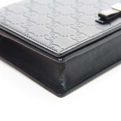 Gucci Guccissima Signature Bowy Chain Wallet Black 12 of 15
