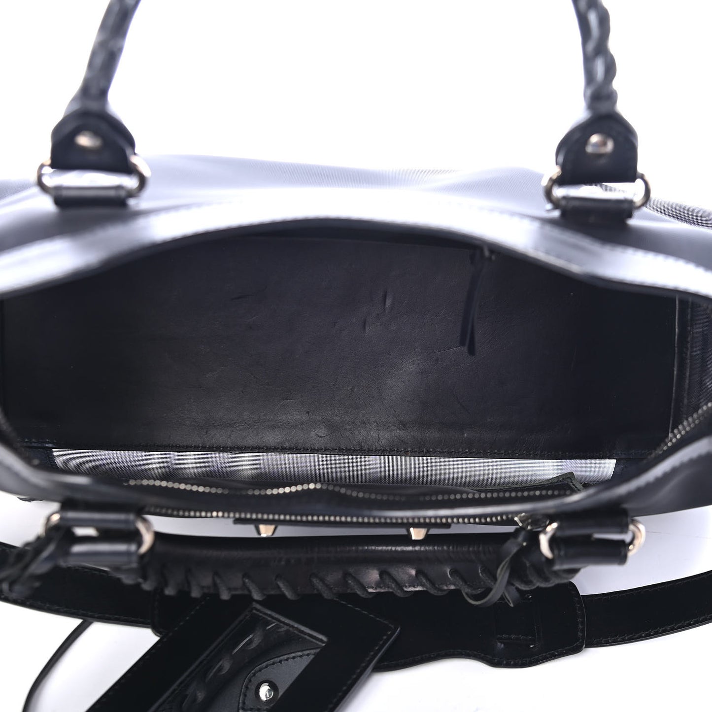 Mesh Calfskin Palladium Hardware City Black
