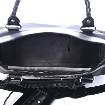Balenciaga Mesh Calfskin Palladium Hardware City Black 4 of 4