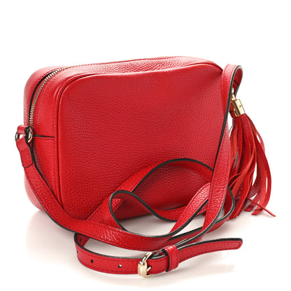 Gucci Pebbled Calfskin Small Soho Disco Bag Tabasco Red 3 of 11