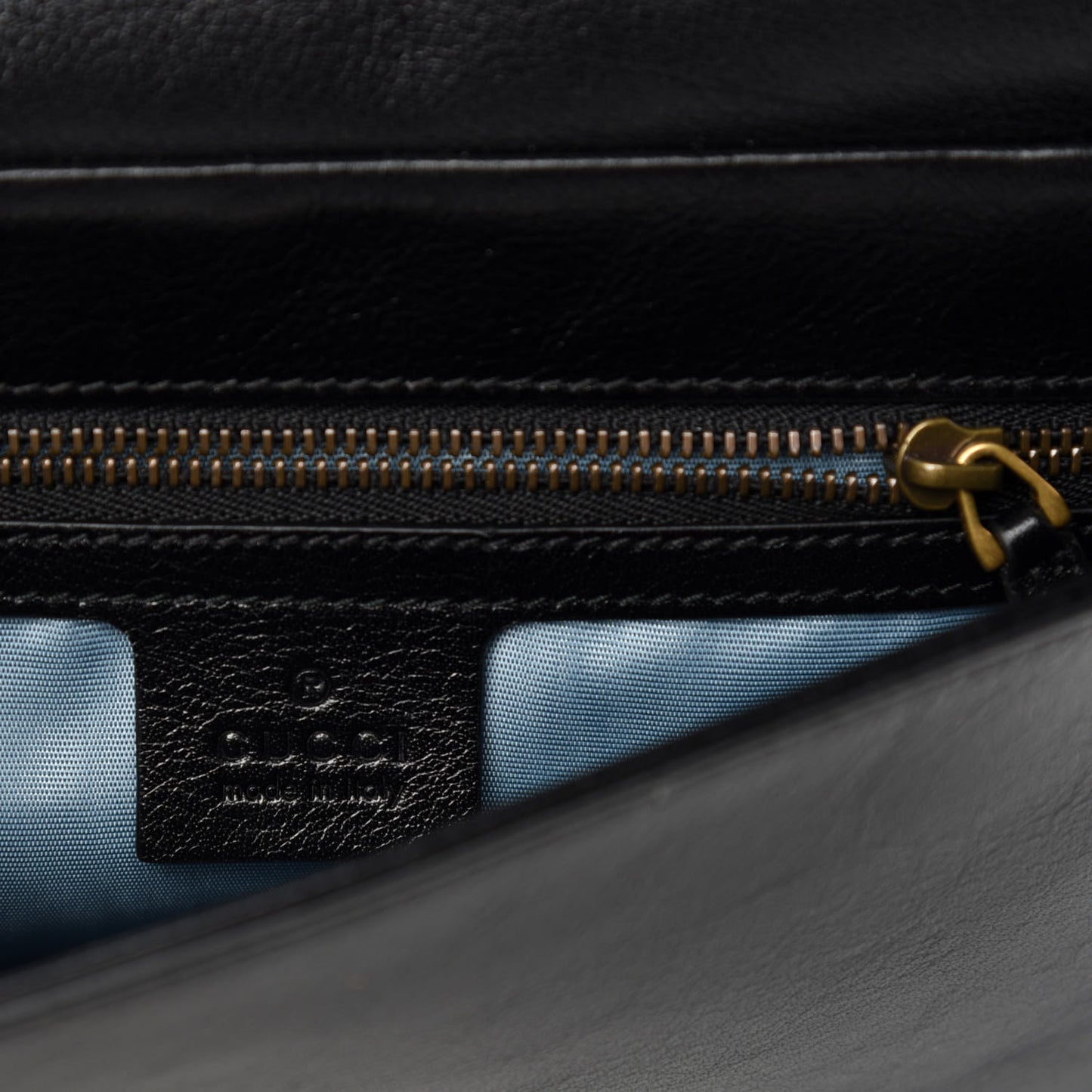 Calfskin Diagonal GG Medium Thiara Double Envelope Shoulder Bag Emerald Green Black