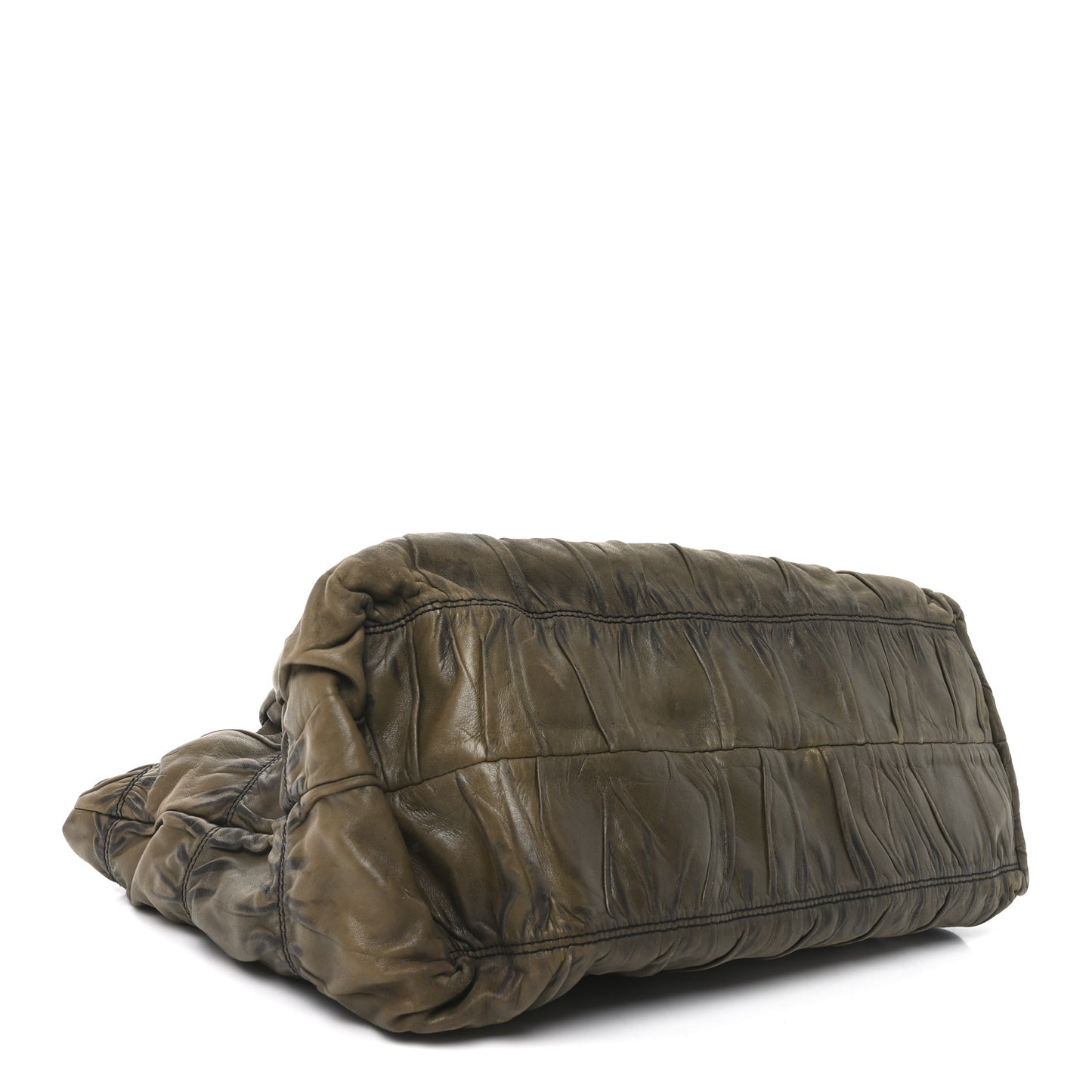 Nappa Gaufre Tote Green