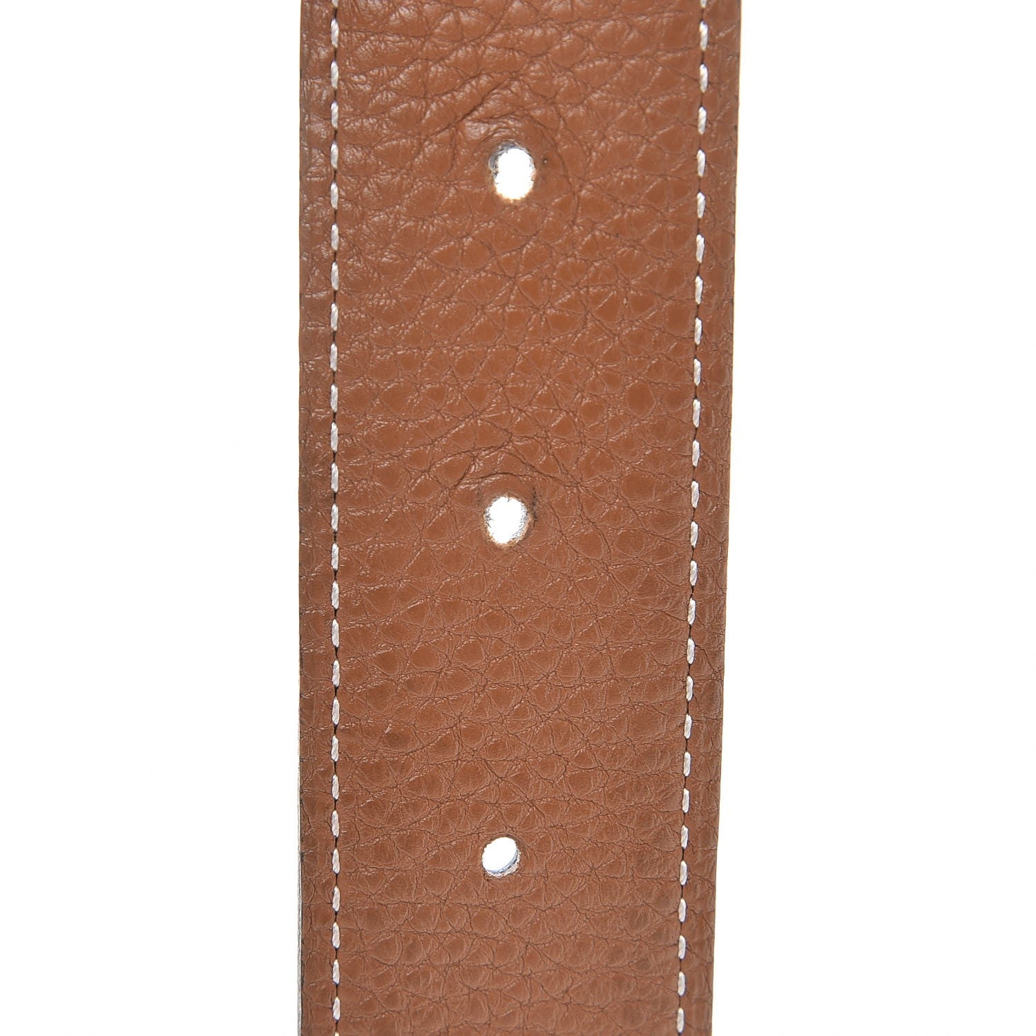 Hermes Box Togo 32mm H Belt 85 Black Gold 6 of 9