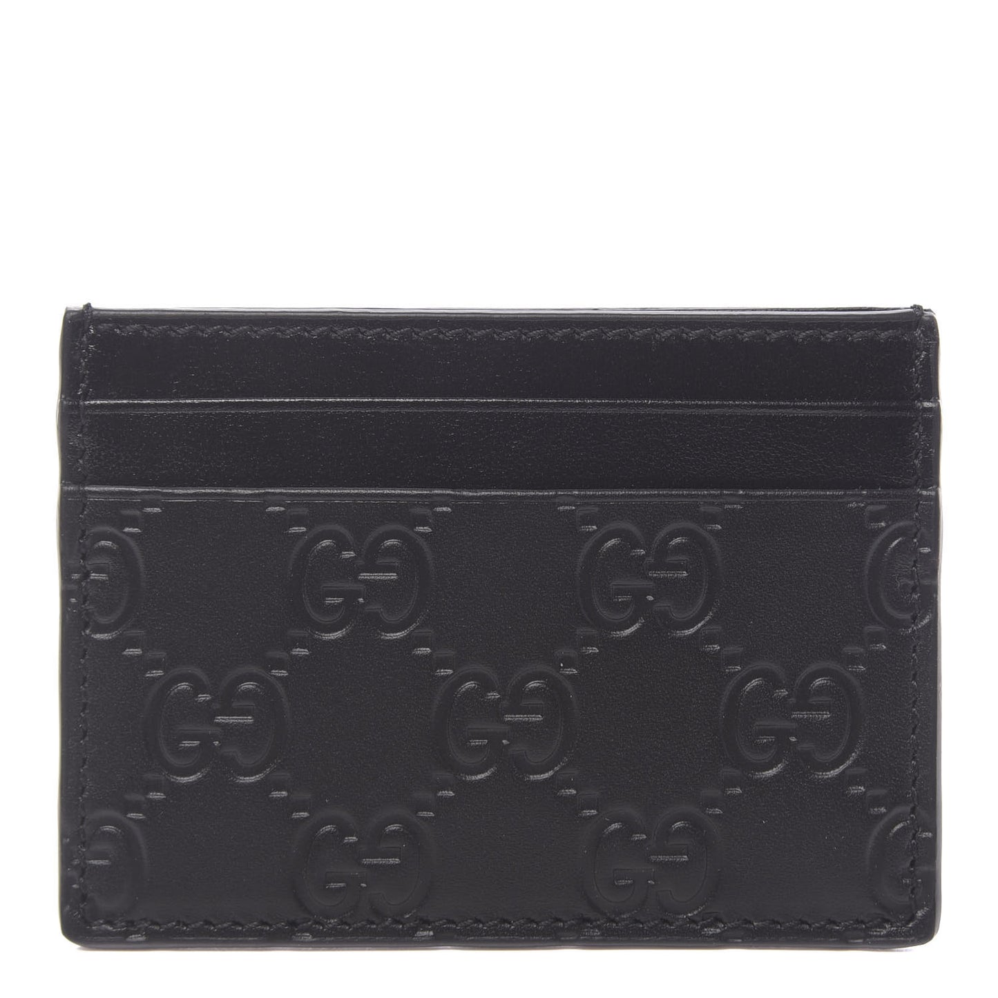 Guccissima Card Holder Black