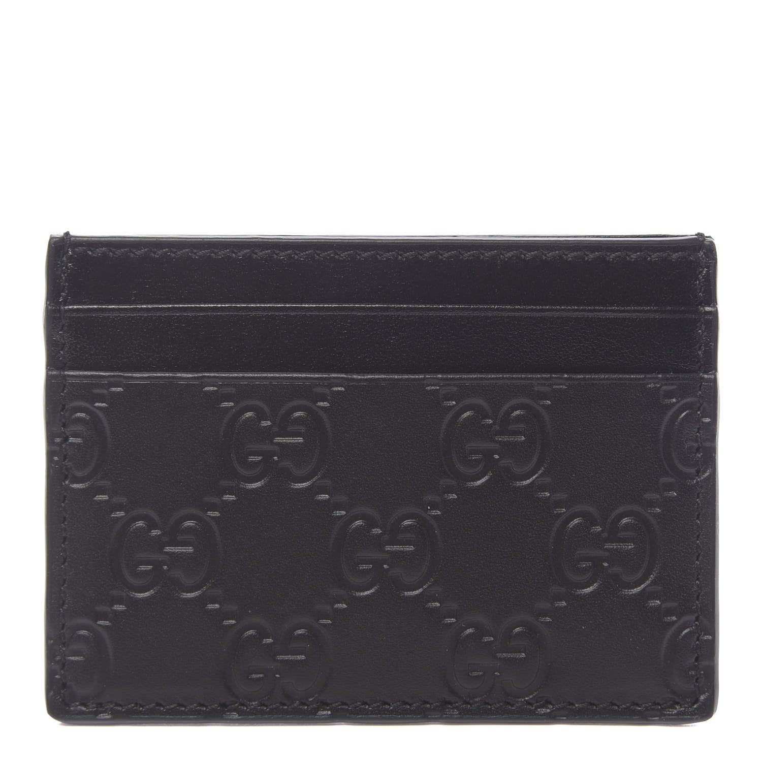 Gucci Guccissima Card Holder Black 1 of 6