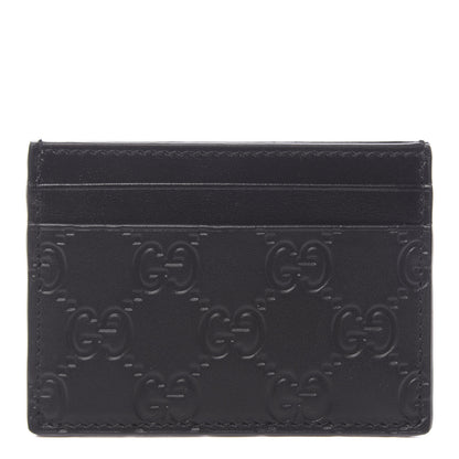 Gucci Guccissima Card Holder Black 1 of 6